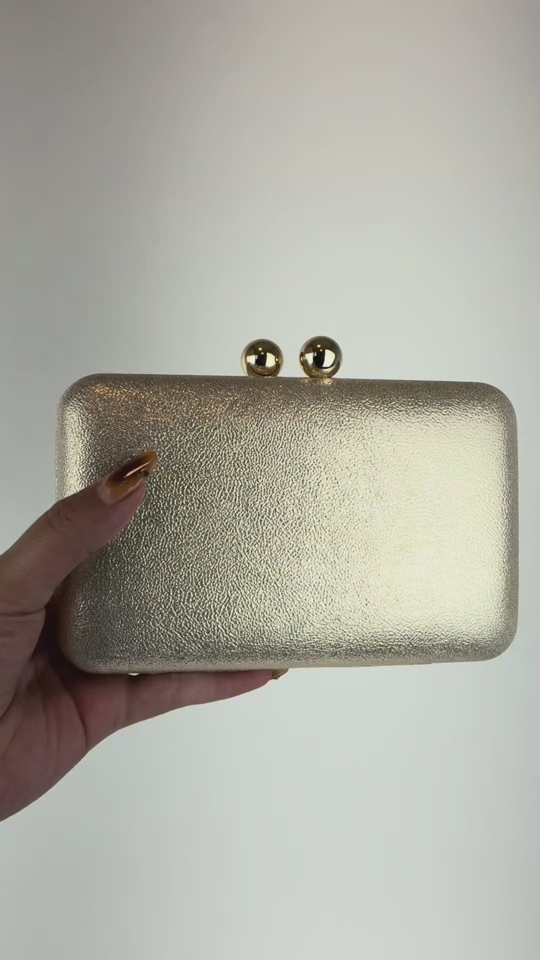 Bolsa Clutch Festa Dourado Claro