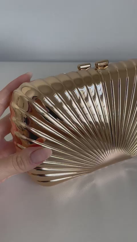 Bolsa de Festa Clutch Dourada Metalizada - ReUse