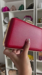 Bolsa Clutch Festa Vinil Vermelha - ReUse