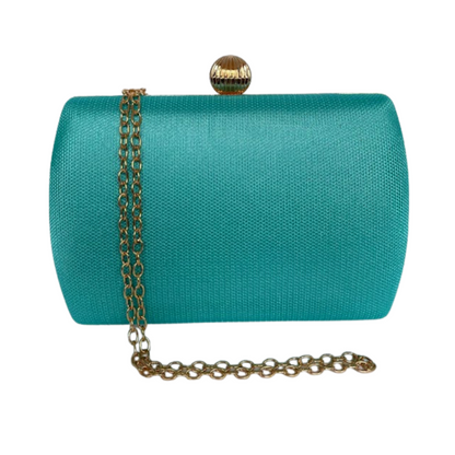 Bolsa de Festa Clutch Azul Turquesa