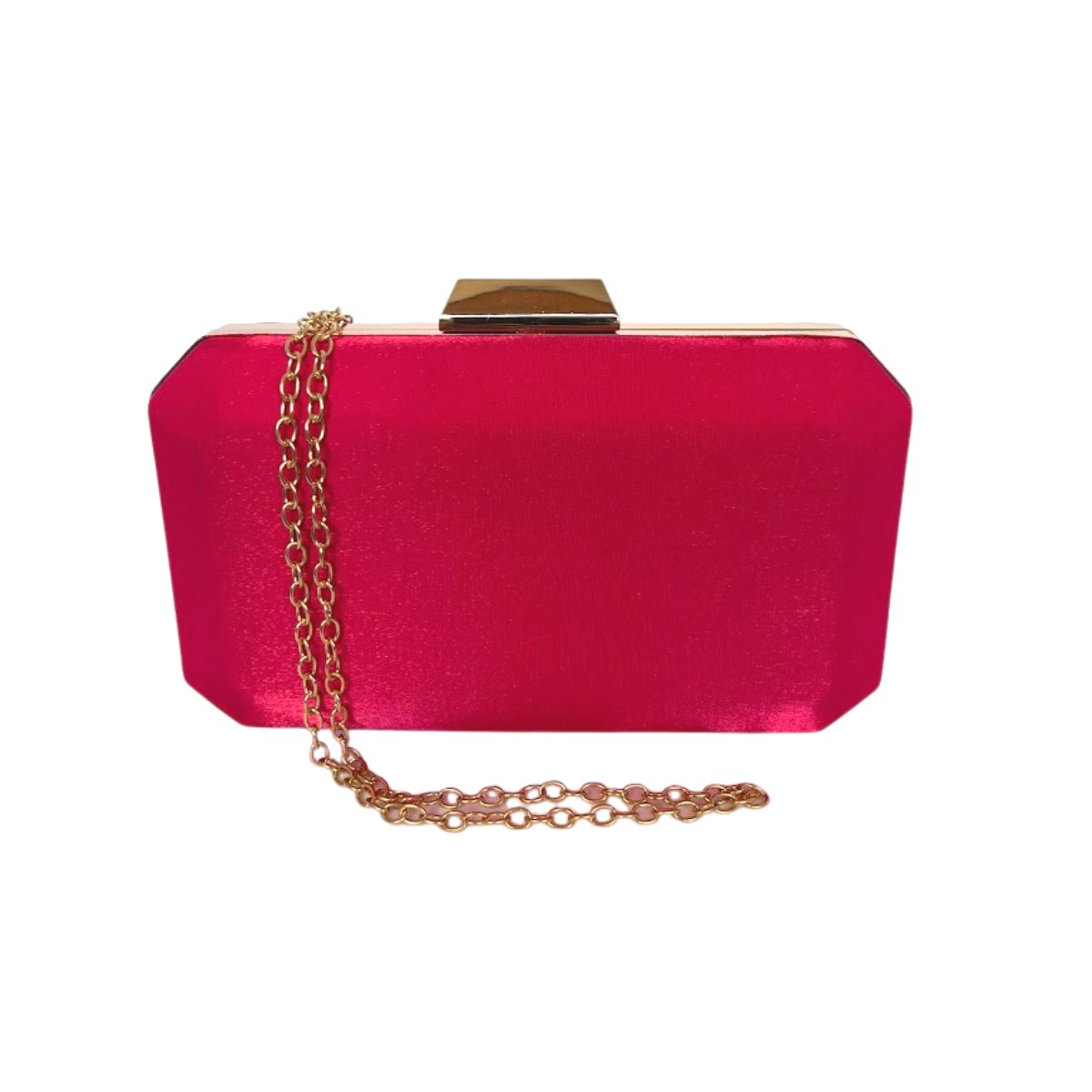 Bolsa de Festa Clutch Cetim Rosa Pink