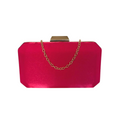 Bolsa de Festa Clutch Cetim Rosa Pink