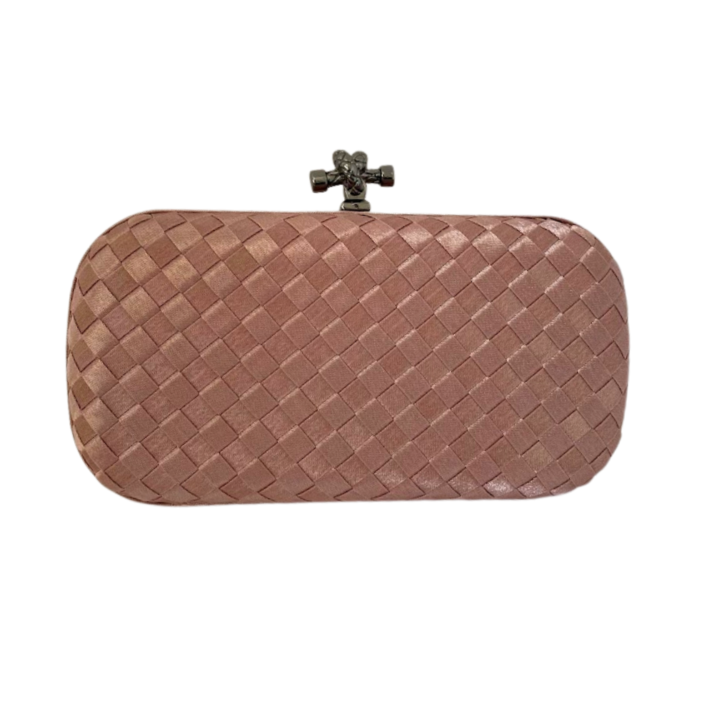 Clutch Tressê Cetim Inspired Pequena Bege