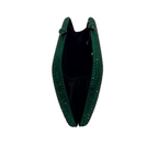 Bolsa de Festa Clutch Cristais Pedraria Verde