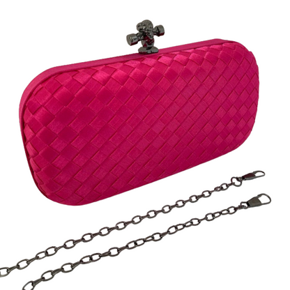 Clutch Tressê Cetim Inspired Pequena Rosa