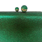 Bolsa de Festa Clutch Pedraria Verde - ReUse