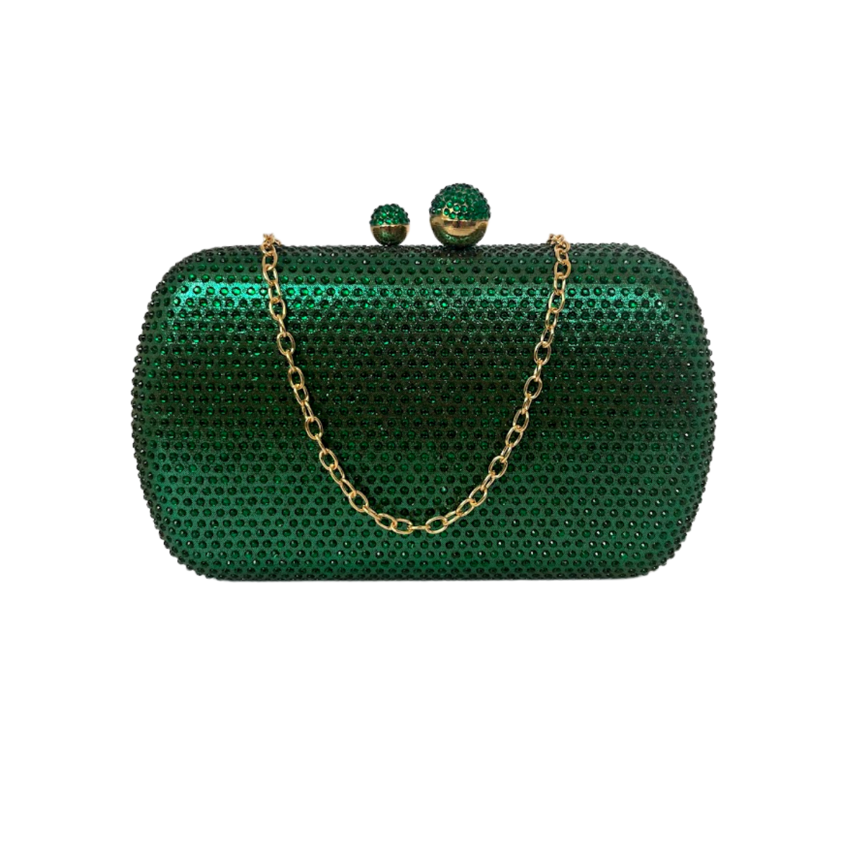 Bolsa de Festa Clutch Pedraria Verde - ReUse