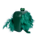 Bolsa de Festa Clutch em Plumas Sintéticas Verde - ReUse