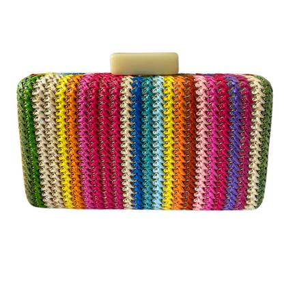 Bolsa Clutch Festa Palha Cores