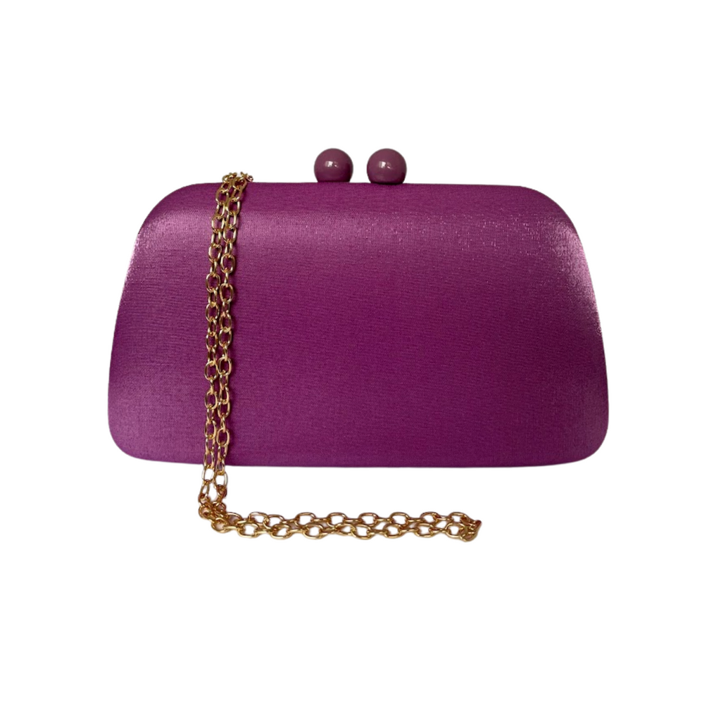 Bolsa Festa Clutch Cetim Lilás - ReUse