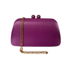 Bolsa Festa Clutch Cetim Lilás - ReUse