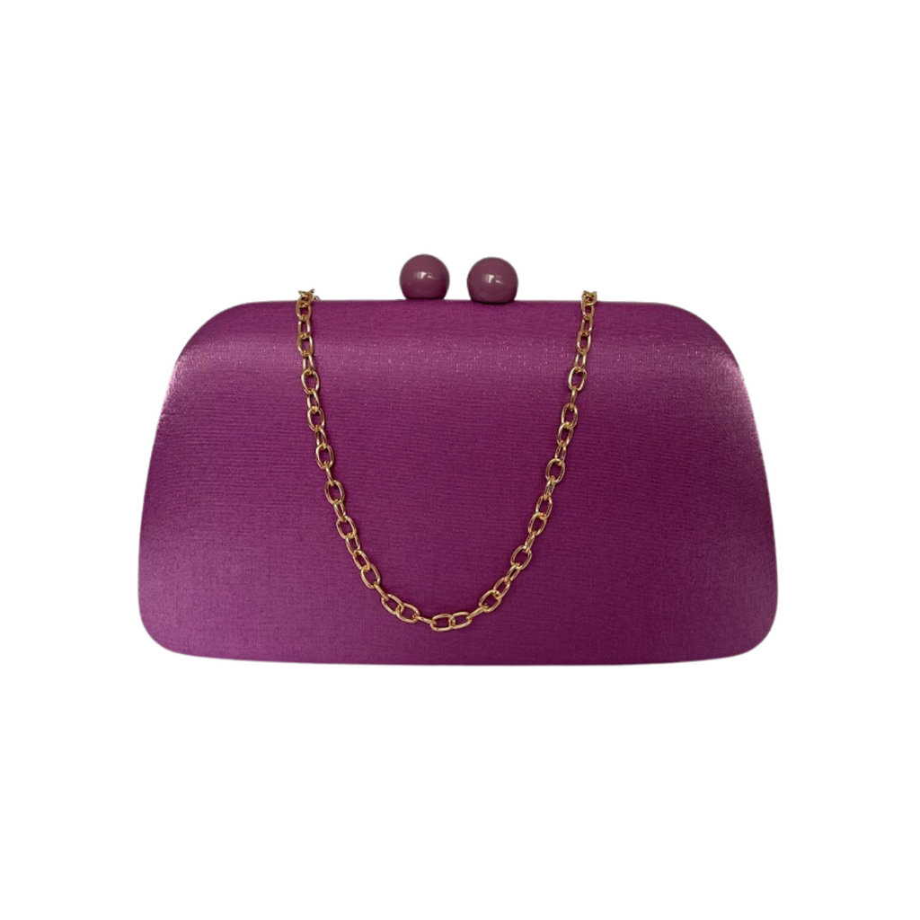 Bolsa Festa Clutch Cetim Lilás - ReUse