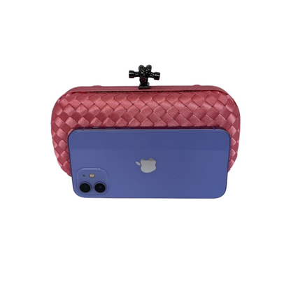 Clutch Tressê Cetim Inspired Pequena Violeta