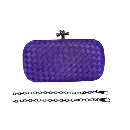 Clutch Tressê Cetim Inspired Pequena Violeta