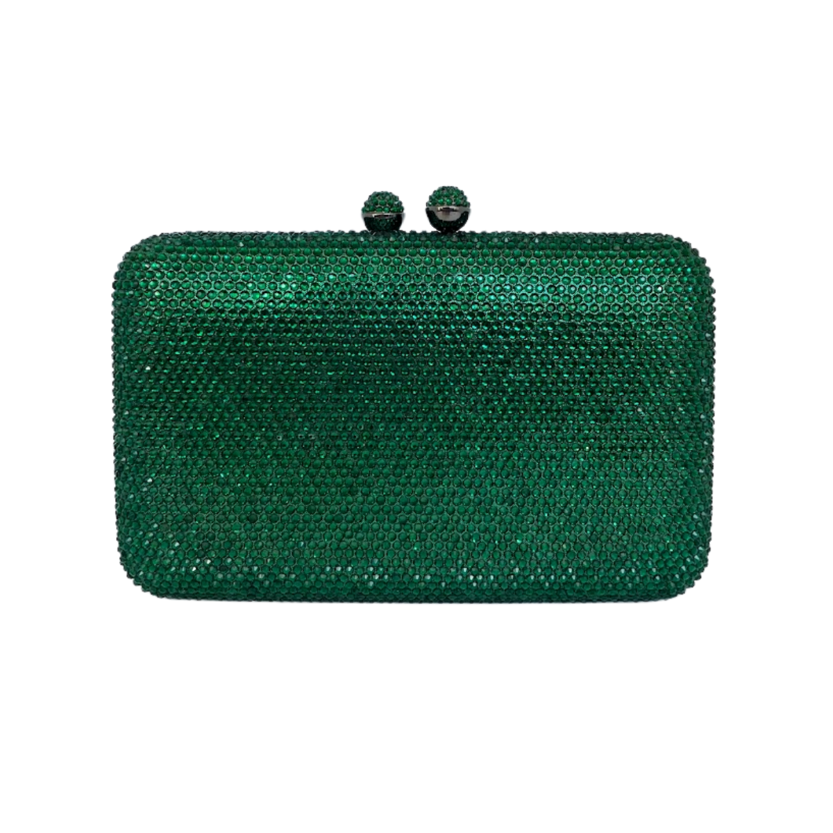 Bolsa de Festa Clutch Pedraria Verde Retangular