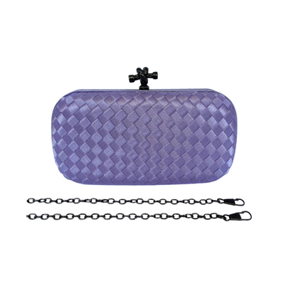 Clutch Tressê Cetim Inspired Pequena Lilás