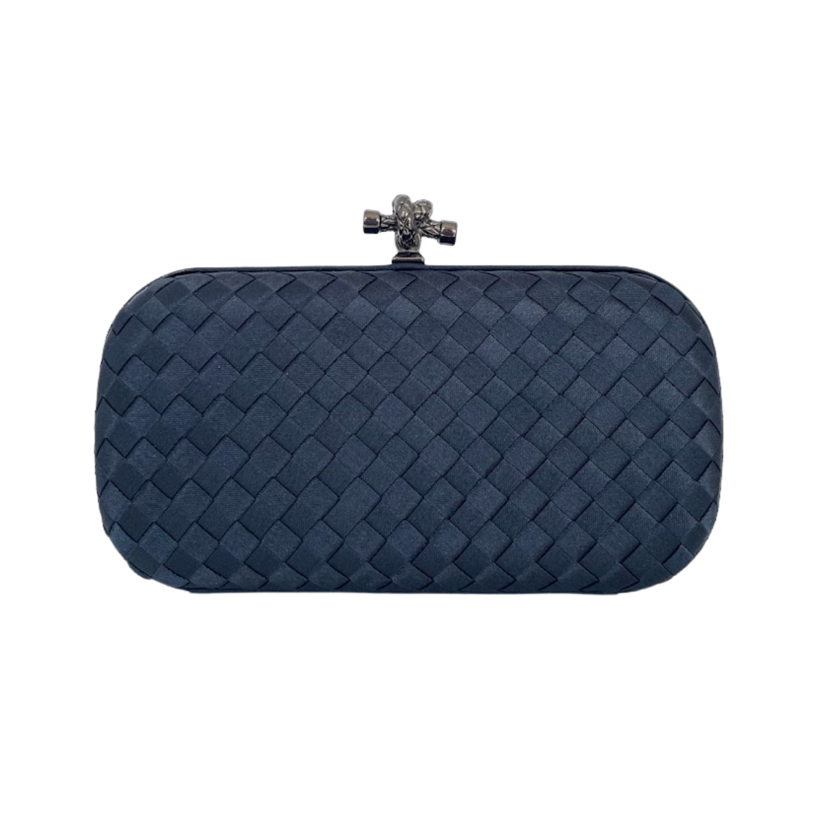 Clutch Tressê Cetim Inspired Pequena Azul Marinho