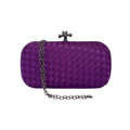 Clutch Tressê Cetim Inspired Pequena Roxa