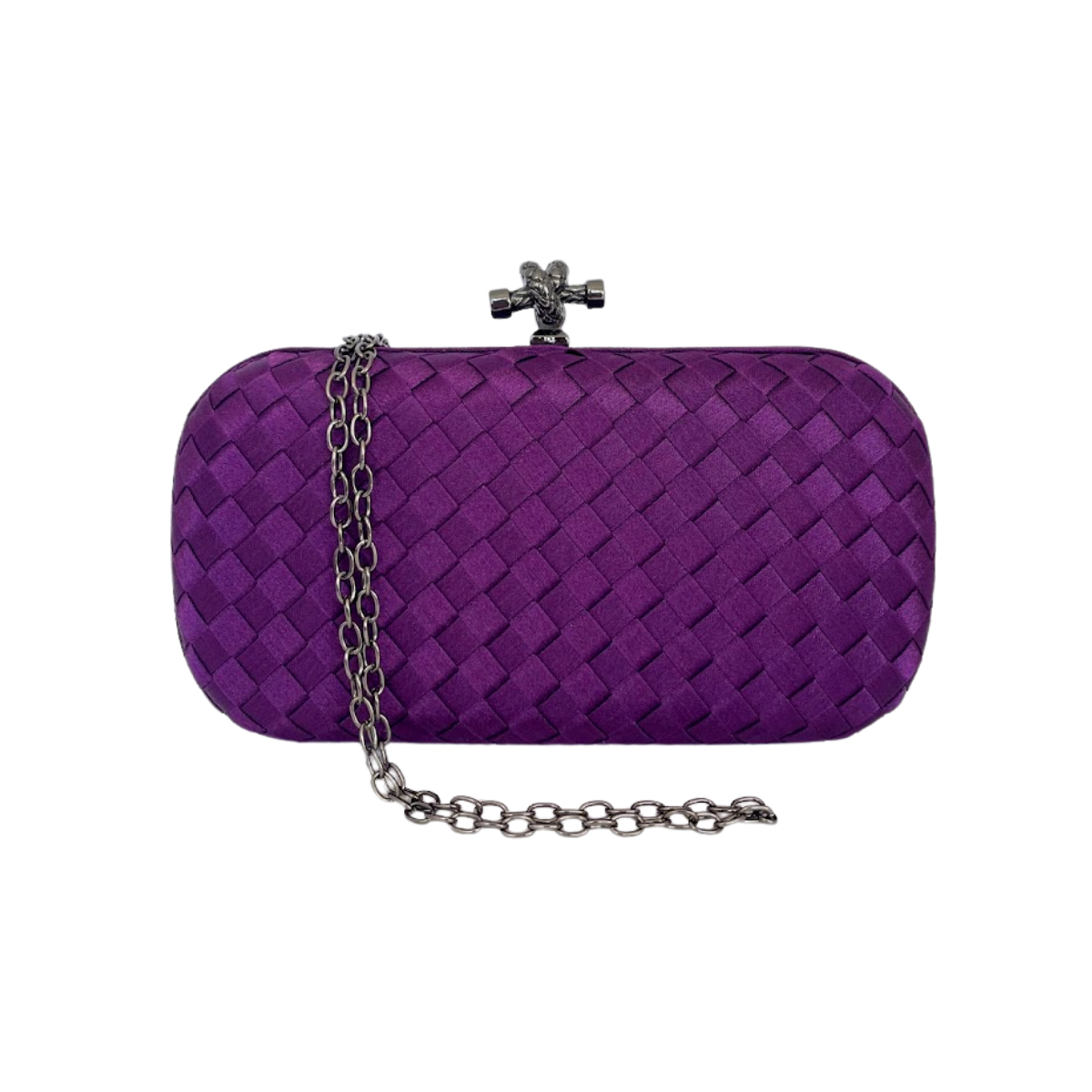 Clutch Tressê Cetim Inspired Pequena Violeta