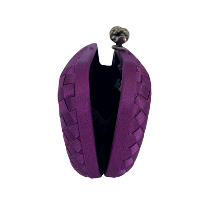 Clutch Tressê Cetim Inspired Pequena Violeta