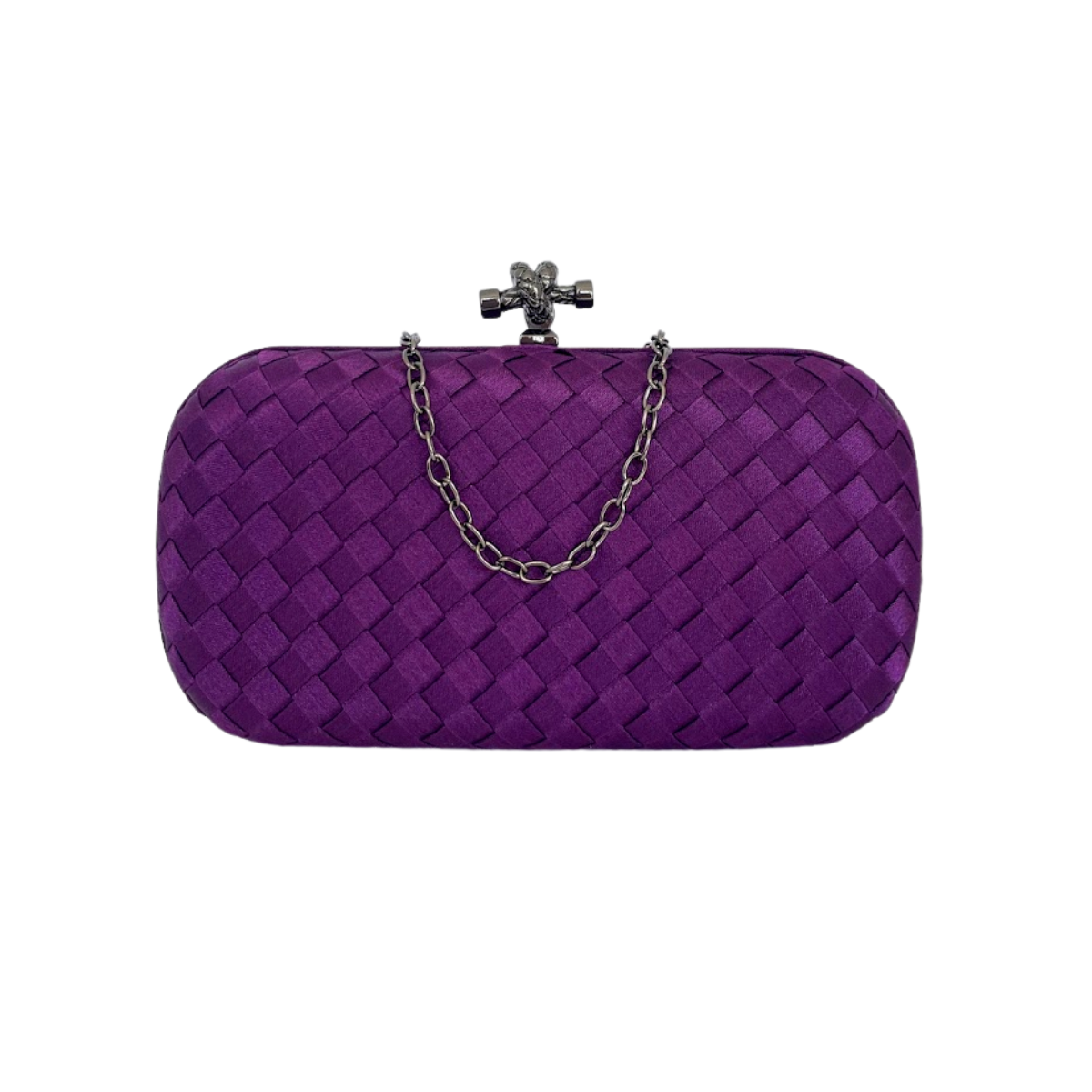 Clutch Tressê Cetim Inspired Pequena Violeta