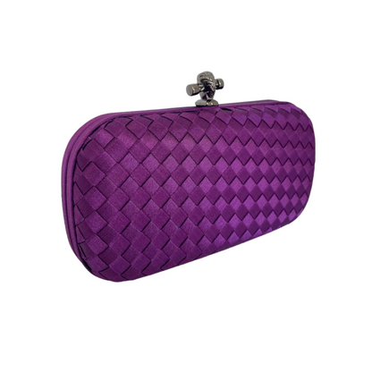 Clutch Tressê Cetim Inspired Pequena Violeta