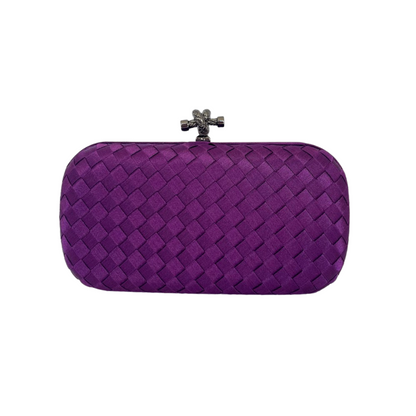 Clutch Tressê Cetim Inspired Pequena Violeta